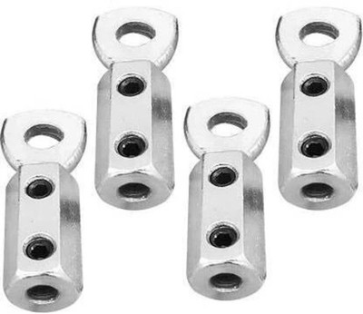 VitalityZone Gym machine wire cable lock pack of 4 Multi-training Bar(Silver)