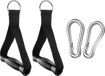 HACKERX Upgraded Heavy Duty Exercise Handles Compatible with Cable Machines with 2 hooks Multi-training Bar
