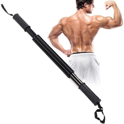KAMPALA Power Twister Bar Upper Body Exercise for Chest, Shoulder, Forearm 30 Multi-training Bar(Black)