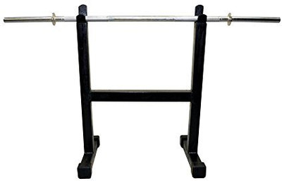 saipro Heavy Duty Biceps Rod Stand For Biceps And Triceps Exercises Triceps Bar(Black)