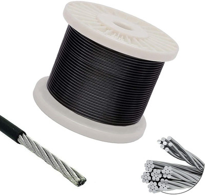 Dinetic 5METER Hardcore Gym Machine Wire Imported Fire Gym Machine Rubber Coated Wire Multi-training Bar