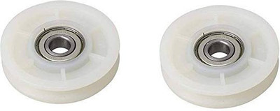 Dinetic Exercise Machine Attachments Gym Pulley 4-inch (White) - Pack of of 2 Multi-training Bar