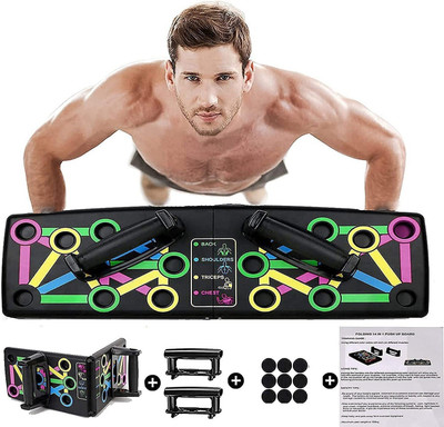 LIVOX Pushup boardMultifunction Push Up Board 17 inwith Instruction Print Triceps Bar