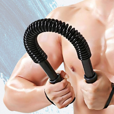 ShopiMoz Power Twister Bar-Arm, Shoulder Builder Exercise, Chest & Bicep Blaster Workout Multi-training Bar(Black)