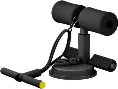 Shopeleven Sit-Up Bar for Workouts, Equipment with Strong Suction Cups with toning tube Sit-up Bar(Black)