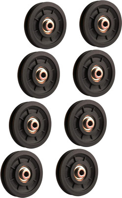 gymfreak 4 inch Nylon Bearing Pulley Wheel Replace for Gym Equipment Part Cable Machine Multi-training Bar