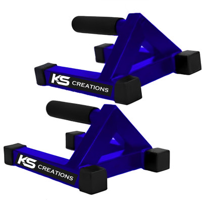 ks creations Iron Hut Push Up Stand For Indoor Workout Push-up Bar(Blue)