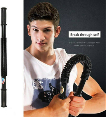 LIVOX Power Twister Bar Multi-training Bar upper body exerciser for muscle strength Multi-training Bar(Black)