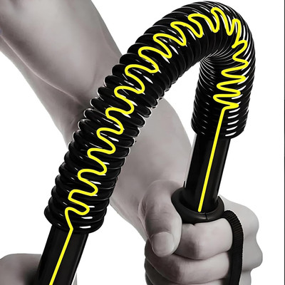 LIVOX Power Twister Bar 20kg Upper Body Exercise for Bicep Arm Strengthening/GHT47 Multi-training Bar(Black)