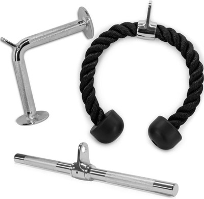 LCARNO Double D Row Handle Cable Attachment, Combo Tricep Pulldown Rope Multi-training Bar