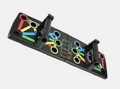 LIVOX Foldable Push Up Board Multifunctional Body Comprehensive Exercise Stands Push-up Bar(Multicolor)