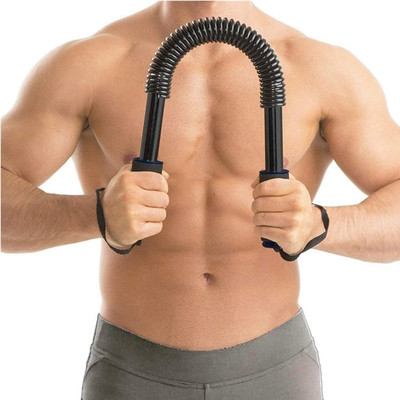 LIVOX Power Twister Bar Upper Body Exercise for Chest, Shoulder, Forearm 22 Multi-training Bar(Black)