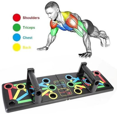 Ziccs 14 in 1 Foldable Push up Boards for men| Push Up Stand for Home Workout Push-up Bar(Multicolor)