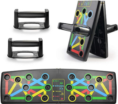 Fulkiza 14-in-1 Push Up Board Body Building Exercise Tools Workout Push-up Bar(Multicolor)