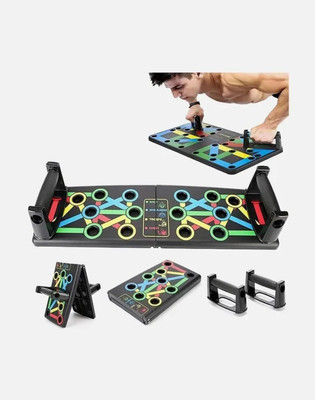 AL HSQUARE Pushup Board for Strength Training, Fitness and Exercise Equipment for Home, Gym Push-up Bar(Black)