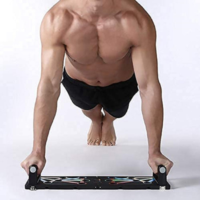 HOIGADGETS Push Up Board 14 In 1 Portable Fitness Workout Support Equipment Multifunction Push-up Bar(Multicolor)