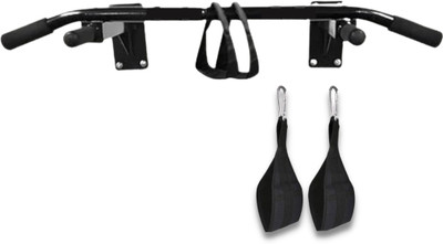 FIRE FITNESS Wall Mounting Chin Up Bar with ab strap for home gym dips,dips bar Pull-up Bar