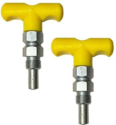CityBastion Pack of 2 Gym Machine Spring T Shape Cature Lock 1 inch Nob 10MM Pull-up Bar