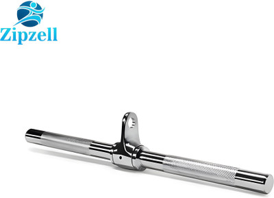 Zip Zell Sports Tricep Press Down Cable Attachment, Straight Solid LAT Bar, Pull Up Bar Multi-training Bar(Silver)