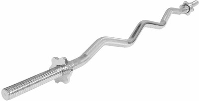 LCARNO 3 feet Curl Solid 25mm Thickness Star Nut Barbell Standard Weight Bar Weight Lifting Bar