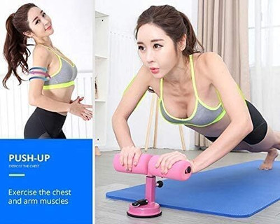 Swashtkon Sit Up Bar Gym Fitness Exercise | Exercise Assist Tool Adjustable | Sit-up Bar(Black)