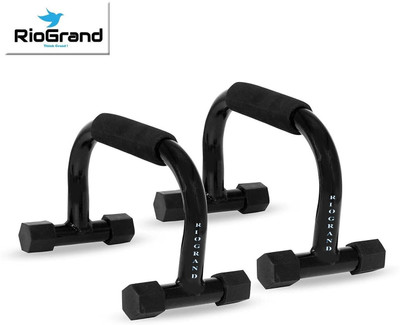RioGrand Metal Push Up Bar For Gym & Home Exercise,Push Up Stand for Men & Women DIP-06 Push-up Bar(Black)