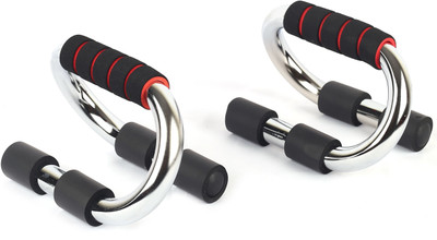 NIRVA Push Up Stand Perfect Exercise Fitness Strength Training Equipment Portable Push Push-up Bar(Silver)