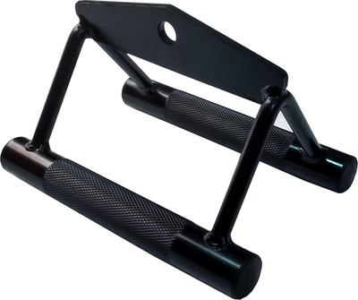 YMD LAT Pull Down Bar Strength Training Double D Handle Tricep V Shaped Press Down Multi-training Bar(Black)