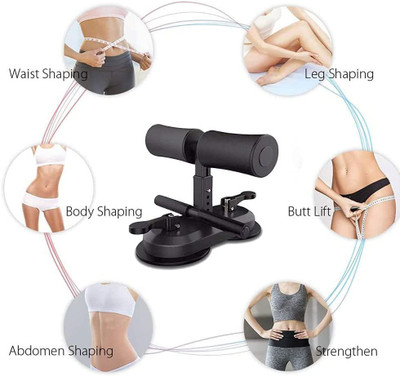 Dhupgarh Sit-ups and Push-ups Assistant Device Lose Weight Gym Workout Ab Exerciser Ab Exerciser(Black)