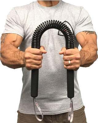 Quickfit Power Twister Upper Body Exercise for Chest,Shoulder,Forearm & Arm Strengthening Multi-training Bar(Black)