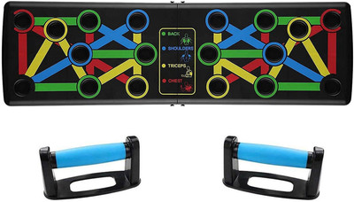 LIVOX Multifunction Flex Board for Chest, Muscle, Triceps, Shoulder Home Workout Push-up Bar(Multicolor)