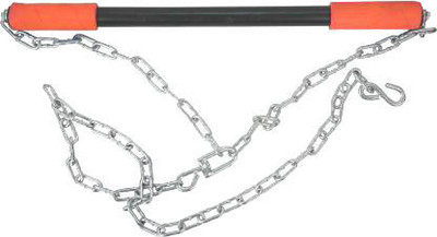 Etahmart Hanging Rod Pull Up Bar with Long Heavy Chain with Chrome Plated Multi-training Bar