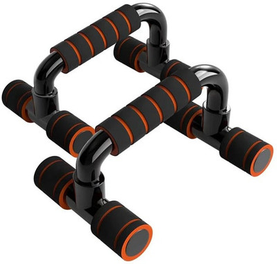 TensionX High Density Pushup Bar Stand, Pushup Bar| Gym Equipments for Home Push-up Bar(Black)