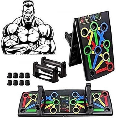 Oddish Portable Push Up Board System, 14-in-1 Body Building Exercise Tools Workout-001 Push-up Bar(Black)