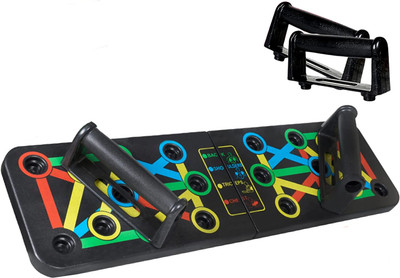 SIXTEEN Portable Push Up Board System, 14-in-1 Body Building Exercise Tools Workout Push-up Bar