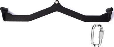 LCARNO 33inch LAT Pulldown Attachments, Thickened Ergonomic Back Tricep Training Handle Multi-training Bar(Black)