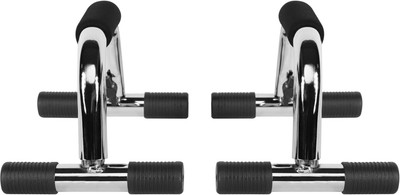 Optimus ® Steel Push Up Bar Dips Stand For Gym & Home Exercise Workout - C Push-up Bar(Silver)