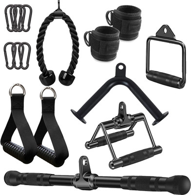 Dinetic Triceps Pull Down Attachment, Cable Machine Accessories for Home Gym Multi-training Bar
