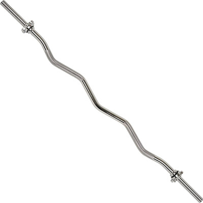 LCARNO 4 feet Curl Solid 25mm Thickness Star Nut Barbell Standard Weight Bar Weight Lifting Bar