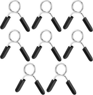 ABSSports Spring Collar Clip 8Pcs Standard 2 Inch/50mm Barbell Rod Lock Clamps. Multi-training Bar(Silver)