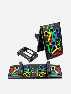 LIVOX 10 in 1 Body Building Portable Push Up Board System with Strong Grip Handle Push-up Bar