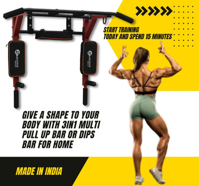 HASHTAG FITNESS 3in1 for men Exercise and Training equipments for pull up bar Pull-up Bar