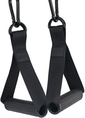 Etahmart Resistance Band Handles for Cable Machine, Replacement Heavy Duty Rubber Grips Weight Lifting Bar(Black)