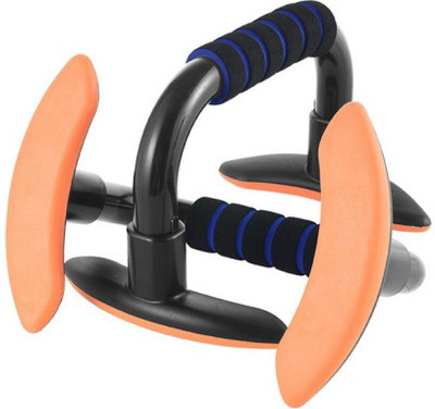 Owlix Foldable Light weight With Floor Grip Handy Durable Pushup bar Push-up Bar(Blue, Black)