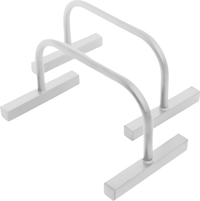 ks creations Heavy duty mild steel round push-up bar in White Push-up Bar(White)