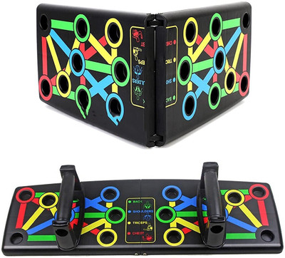 SIXTEEN 10 in 1 PushUp Board with Strong GripHandle for Chest Press Home & Gym Exercise Push-up Bar