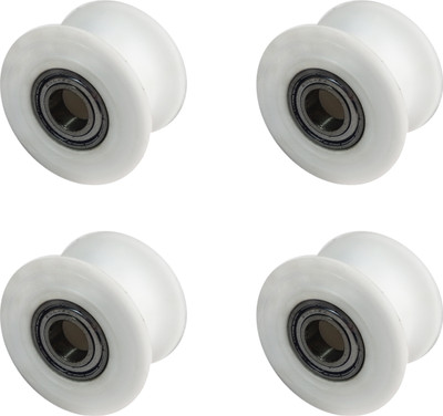 Aviva Sports Ab Coster-Hack Squat Nylon Pulley Size (3.25x2)inch with 25mm Hole 4 Pc Weight Lifting Bar(White, Silver)