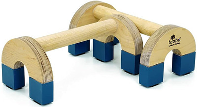 Tooba F F Push Up Stand Birch Wooden with Non-Slip Base for Exercise Home Gym Workout Push-up Bar
