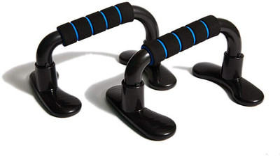 HOUSE OF COMMON High Quality Anti Skid Rubber Grip H-Shape Push Up Bar Till desing Dip Stand Push-up Bar(Blue, Black)