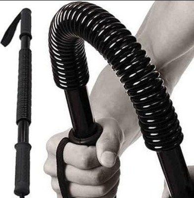 BOLDHIGH Power Twister Exercise for Chest & Strength multi training purpose bar Multi-training Bar(Black)